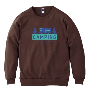 캠핑카 맨투맨 티셔츠